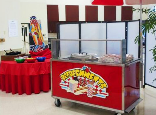 Hot sandwich catering cart chicago