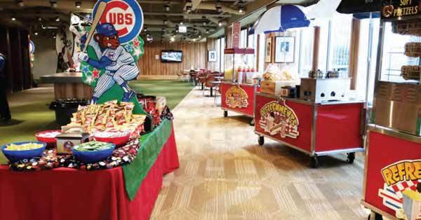 baseball themed company catering