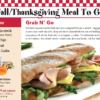 Fall Thanksgiving Turkey Sandwich Bagged Meals Covid Safe