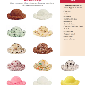 hand dipped ice cream