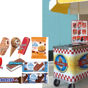 catered ice cream cart